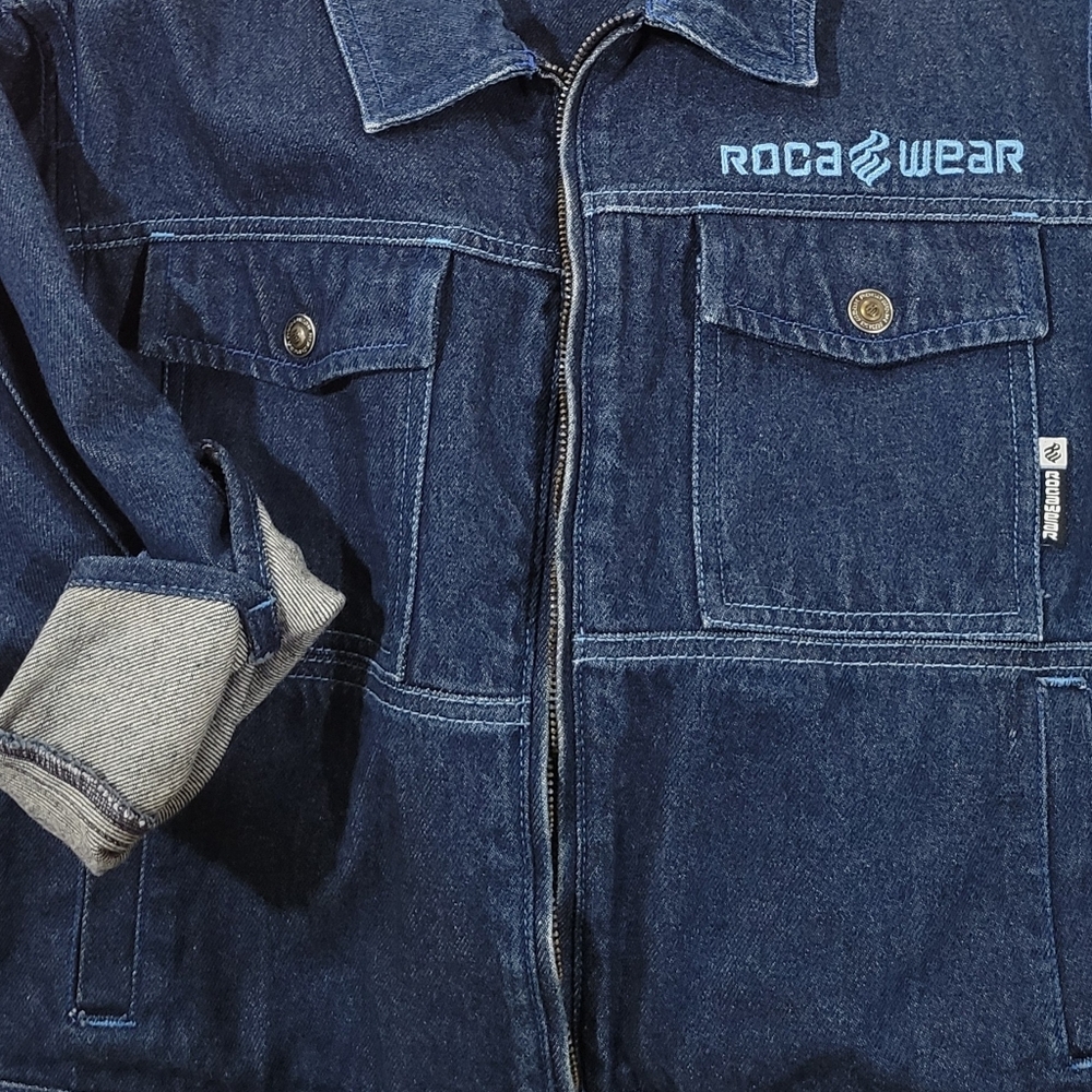 Rocawear Denim Zip Up Jacket